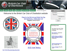 Tablet Screenshot of britishcarclubcharleston.com